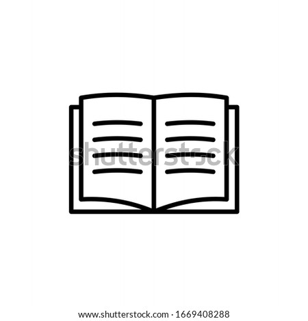 Book icon vector. Education icon vector illustration