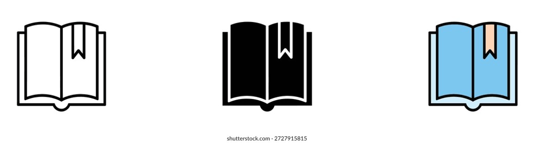 Book icon vector. educational and library symbol. vector illustration.