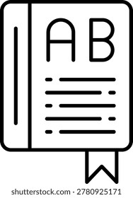 Book Icon Vector Element line icon design vector icons
