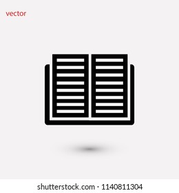 Book icon, Vector EPS 10 illustration style