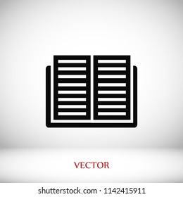 Book icon, Vector EPS 10 illustration style