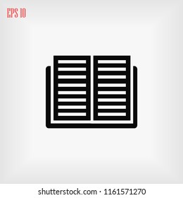 Book icon, Vector EPS 10 illustration style