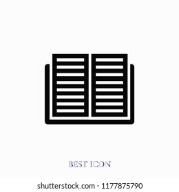 Book icon, Vector EPS 10 illustration style
