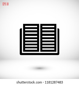 Book icon, Vector EPS 10 illustration style