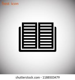 Book icon, Vector EPS 10 illustration style