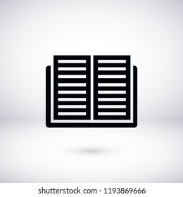 Book icon, Vector EPS 10 illustration style