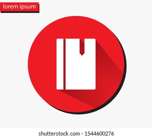 book icon. Vector Eps 10 . Lorem Ipsum Flat Design