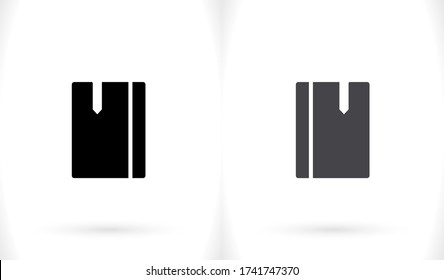 Buchsymbol Vektor Eps 10 . Lorem Ipsum flaches Design 
