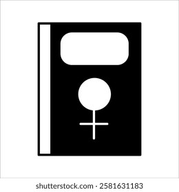 Book icon vector. EPS 10 editable vector, with white background