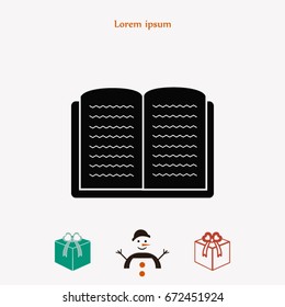 Book icon, Vector EPS 10 illustration style