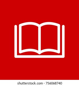 Book Icon Vector Fat Design Editable Stroke. 512x512 Pixel Perfect.