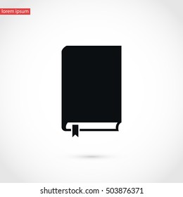 Book icon vector, flat design best vector icon