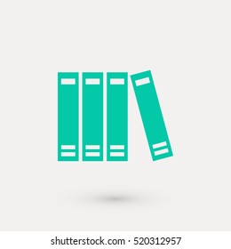 book icon vector, flat design best vector icon