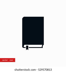 Book icon vector, flat design best vector icon