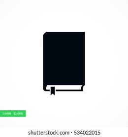 Book icon vector, flat design best vector icon