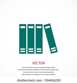 book icon vector, flat design best vector icon