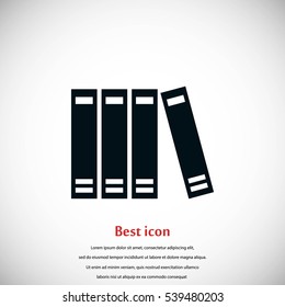 book icon vector, flat design best vector icon