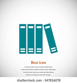 book icon vector, flat design best vector icon