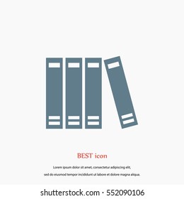 book icon vector, flat design best vector icon