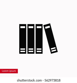 book icon vector, flat design best vector icon