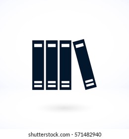 book icon vector, flat design best vector icon