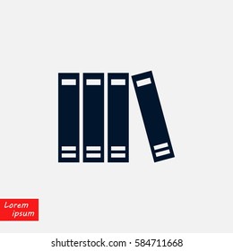 book icon vector, flat design best vector icon