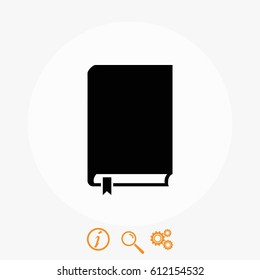 Book icon vector, flat design best vector icon