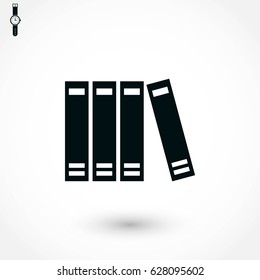 book icon vector, flat design best vector icon