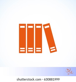book icon vector, flat design best vector icon