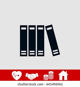 book icon vector, flat design best vector icon