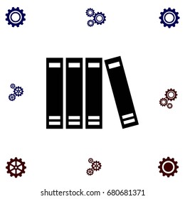 book icon vector, flat design best vector icon