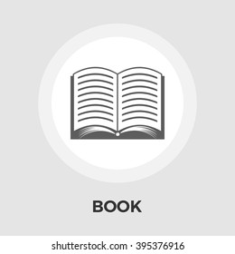 Book Icon Vector. Flat icon isolated on the white background. Editable EPS file. Vector illustration.