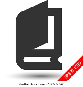book icon vector flat sign app ui art logo web jpg eps