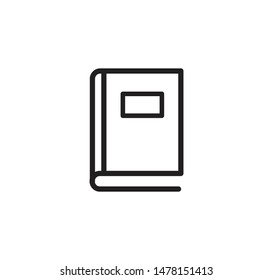 Book icon vector flat simple