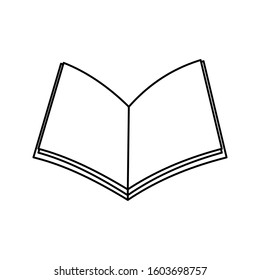 Book icon vector flat simple. editable icon