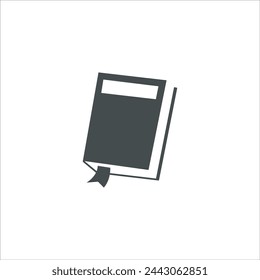 Book icon in vector. Flat style icon design. Vector illustration of Book icon. Pictogram isolated on white.