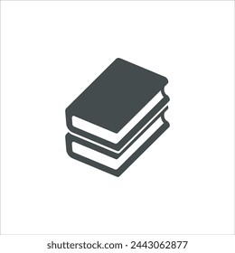 Book icon in vector. Flat style icon design. Vector illustration of Book icon. Pictogram isolated on white.