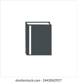 Book icon in vector. Flat style icon design. Vector illustration of Book icon. Pictogram isolated on white.
