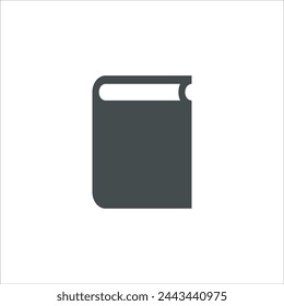 Book icon in vector. Flat style icon design. Vector illustration of Book icon. Pictogram isolated on white.
