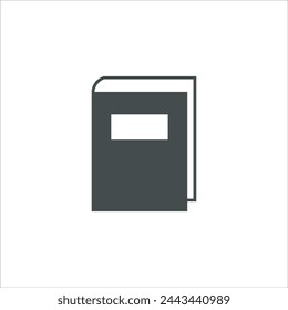 Book icon in vector. Flat style icon design. Vector illustration of Book icon. Pictogram isolated on white.
