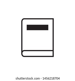 Book icon vector- flat and trendy sign/ symbol illustration.