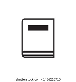 Book icon vector- flat and trendy sign/ symbol illustration.