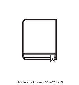 Book icon vector- flat and trendy sign/ symbol illustration.