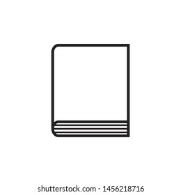 Book icon vector- flat and trendy sign/ symbol illustration.