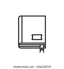 Book icon vector- flat and trendy sign/ symbol illustration.