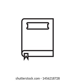Book icon vector- flat and trendy sign/ symbol illustration.
