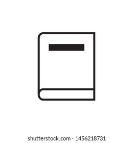 Book icon vector- flat and trendy sign/ symbol illustration.