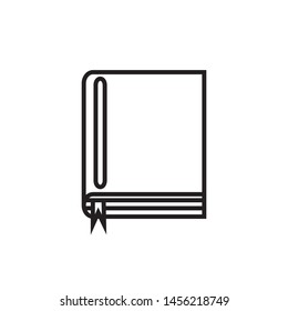 Book icon vector- flat and trendy sign/ symbol illustration.