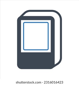 Book icon. Vector and glyph