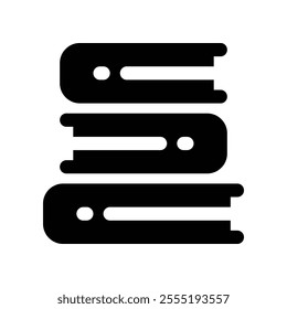 book icon. vector glyph icon for your website, mobile, presentation, and logo design.